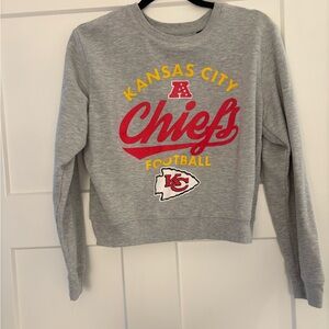 NFL Kansas City Chiefs Gray Crew Neck